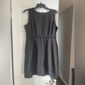 Black polka dot dress